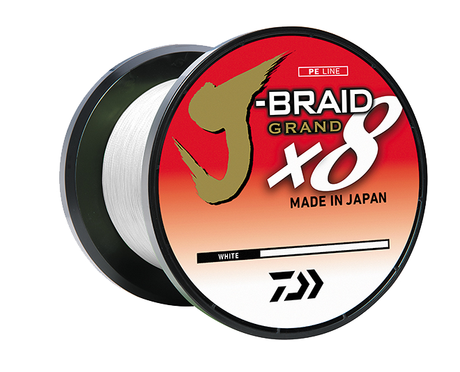 J-BRAID x8 GRAND BRAIDED LINE - WHITE