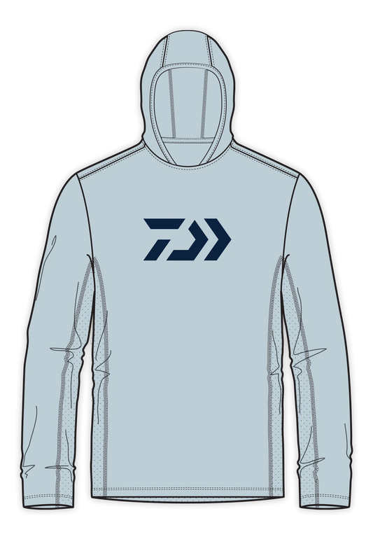 D-Vec Grey With Logo Ls Hd Sunshirt