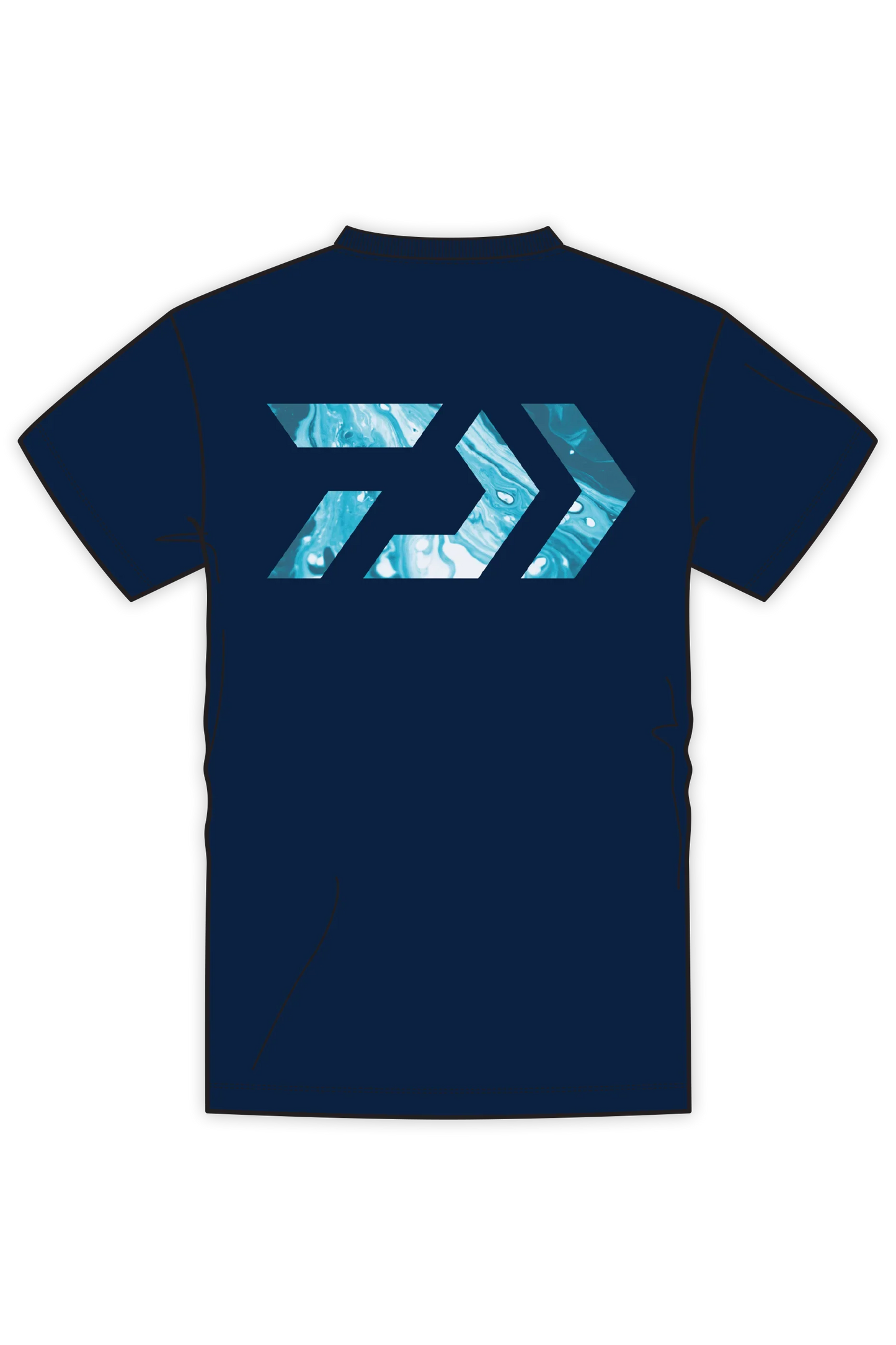 D-Vec Camo Ocean Logo T-Shirt