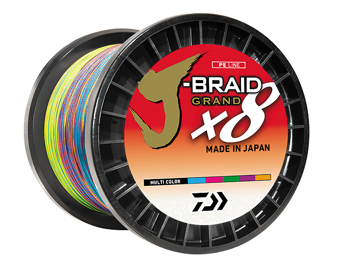 J-BRAID x8 GRAND BRAIDED LINE - MULTI COLOR