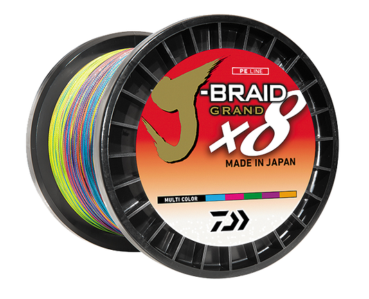 J-BRAID x8 GRAND BRAIDED LINE - MULTI COLOR