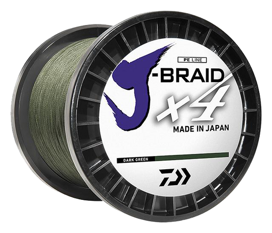 J-BRAID x4 BRAIDED LINE - DARK GREEN