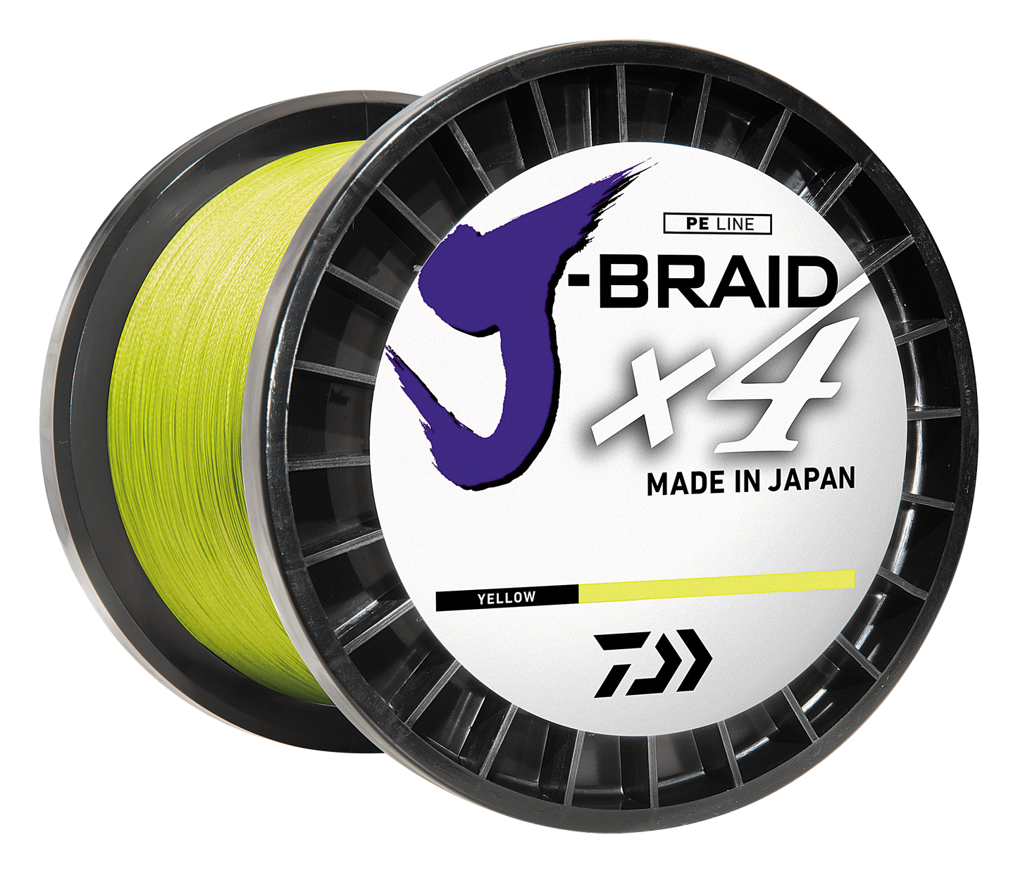 J-BRAID x4 BRAIDED LINE - FLUORESCENT YELLOW