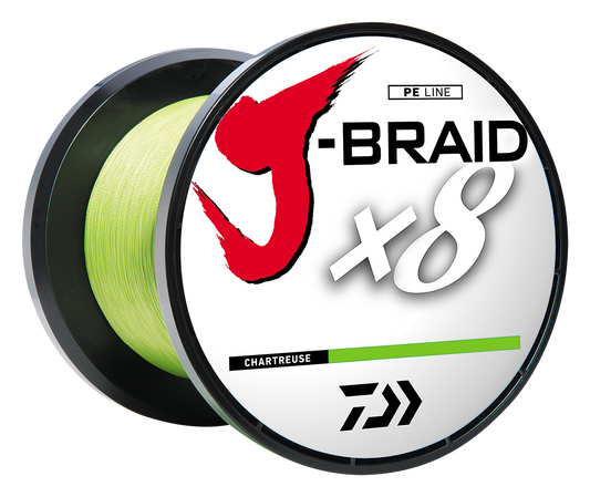 J-BRAID x8 BRAIDED LINE - CHARTREUSE