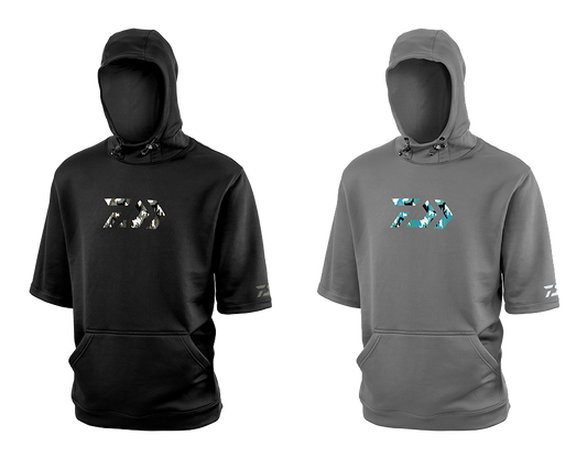 D-VEC WHARF RAT MOCK SLEEVE HOODED SWEATSHIRTS